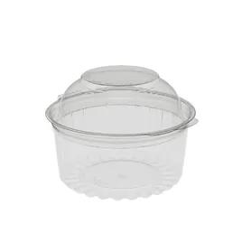 Sho-Bowl Bowl & Lid Combo With Dome Lid 12 OZ PET Clear Round Hinged 250/Case