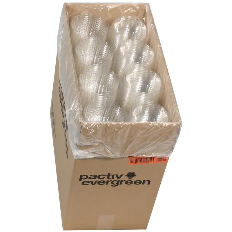 Sho-Bowl Bowl & Lid Combo With Dome Lid 12 OZ PET Clear Round Hinged 250/Case