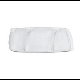 HomeFresh® Lid 9.8X6.55X0.96 IN 3 Compartment PET Clear Rectangle For Container Not Vented 200/Case