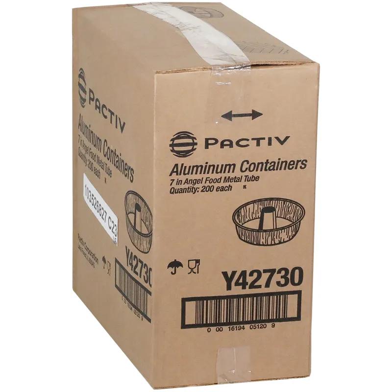 Angel Food Cake Pan 7.3X2.6 IN Aluminum Silver Round With Metal Tube 200/Case