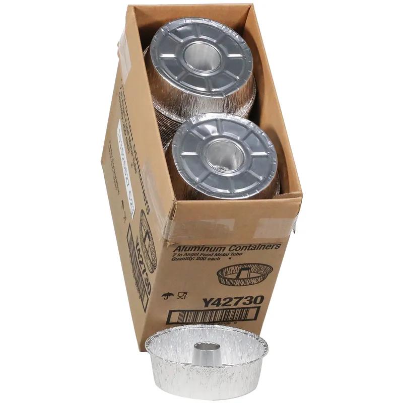 Angel Food Cake Pan 7.3X2.6 IN Aluminum Silver Round With Metal Tube 200/Case