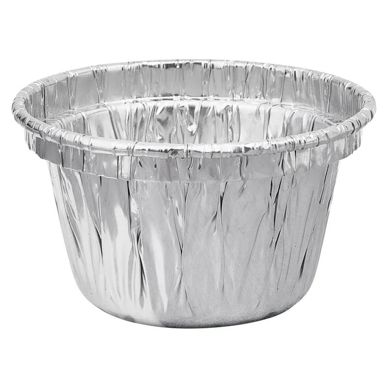 Victoria Bay Sauce Souffle & Portion Cup 2 OZ Aluminum Silver Round 80 Count/Pack 25 Packs/Case 2000 Count/Case