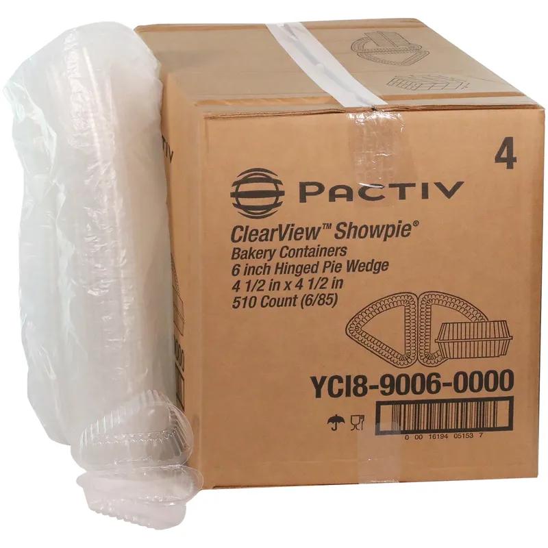 Bakery Hinged Container Pie Wedge 7 OZ 4.5X4.5X2.5 IN OPS Clear 510/Case