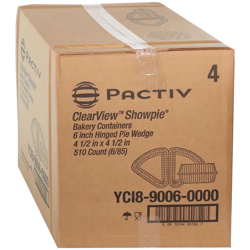 Bakery Hinged Container Pie Wedge 7 OZ 4.5X4.5X2.5 IN OPS Clear 510/Case