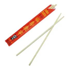 Chopsticks 8.76 IN Bamboo Red Separated With Sleeve 1000/Case