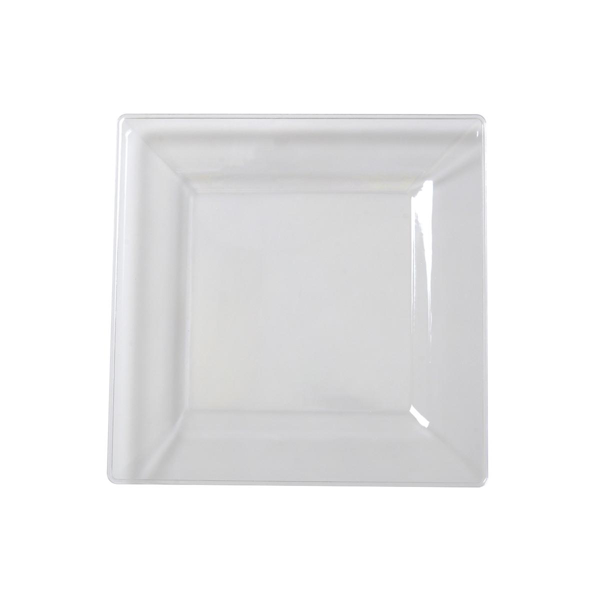 Dessert Plate 6.5X6.5 IN Clear Square 12 Count/Pack 120 Count/Case