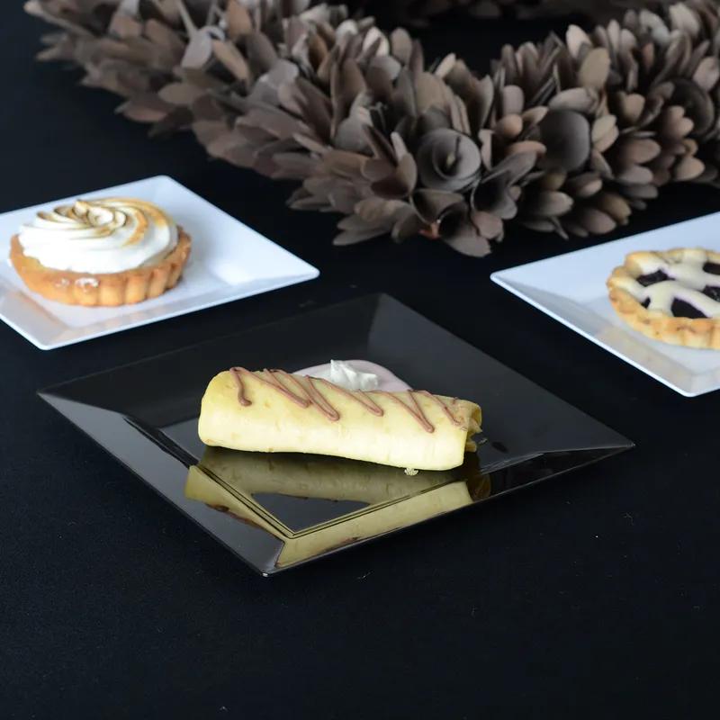 Dessert Plate 6.5X6.5 IN Clear Square 12 Count/Pack 120 Count/Case