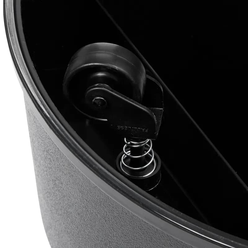 Step Stool 16X16X13.5 IN 350 LB Black Plastic Heavy Duty Slip Resistant Mobile Two Step 1/Each