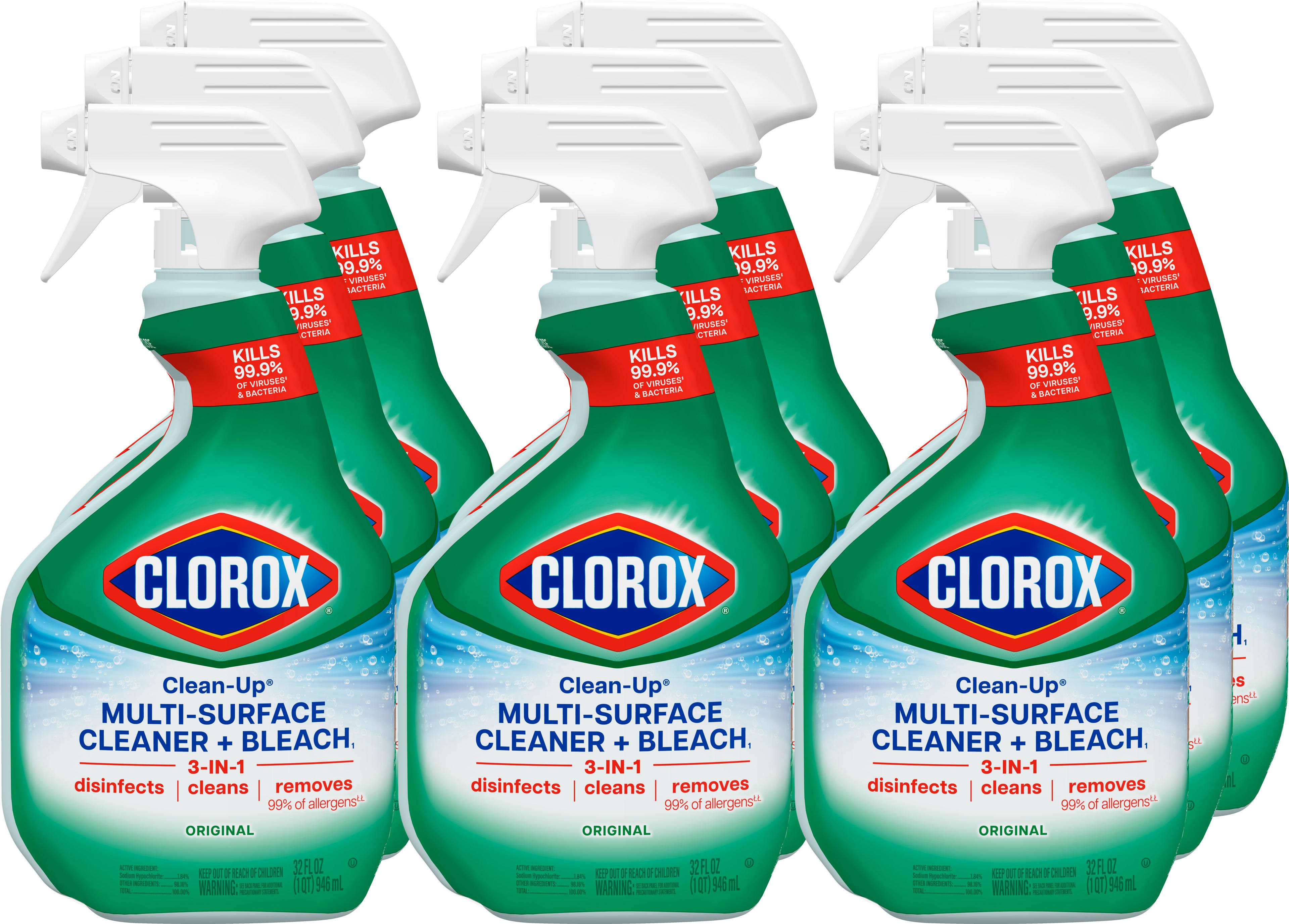 Clorox® Clean-Up® Citrus Scent All Purpose Cleaner Disinfectant 32 FLOZ Multi Surface RTU Bleach Antibacterial 9/Case