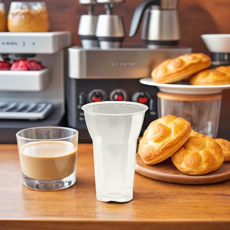 WNA Parfait Dessert Container Base 15 OZ PS Clear Round 500/Case