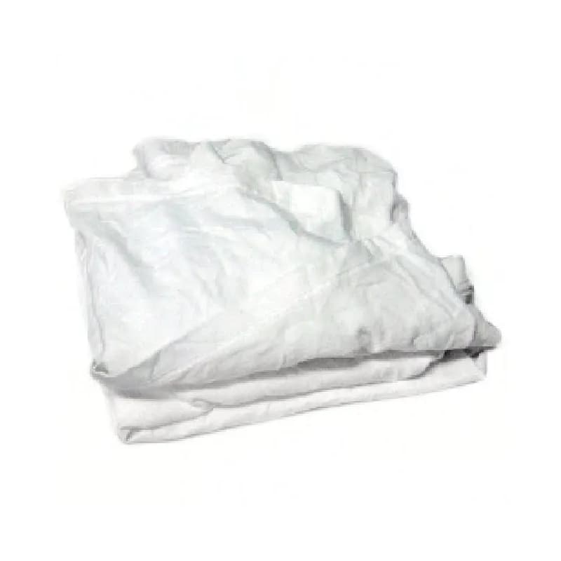 Balbriggan Towel Rag 50 LB Cotton White Lightweight 1/Case