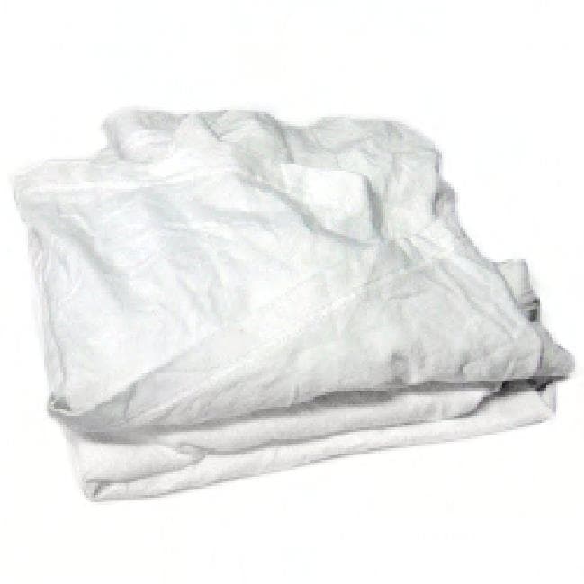 Balbriggan Towel Rag 50 LB Cotton White Lightweight 1/Case