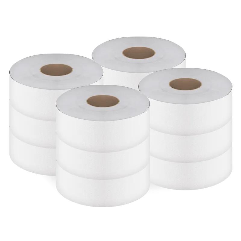 Cascades PRO Select® Toilet Paper & Tissue Roll 9IN X600FT 2PLY White Jumbo (JRT) Universal 3IN Core Diameter 12/Case