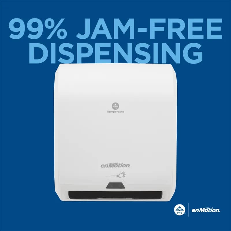 enMotion® Paper Towel Dispenser 9.50X14.70X17.30 IN White Automatic Touchless 1/Each