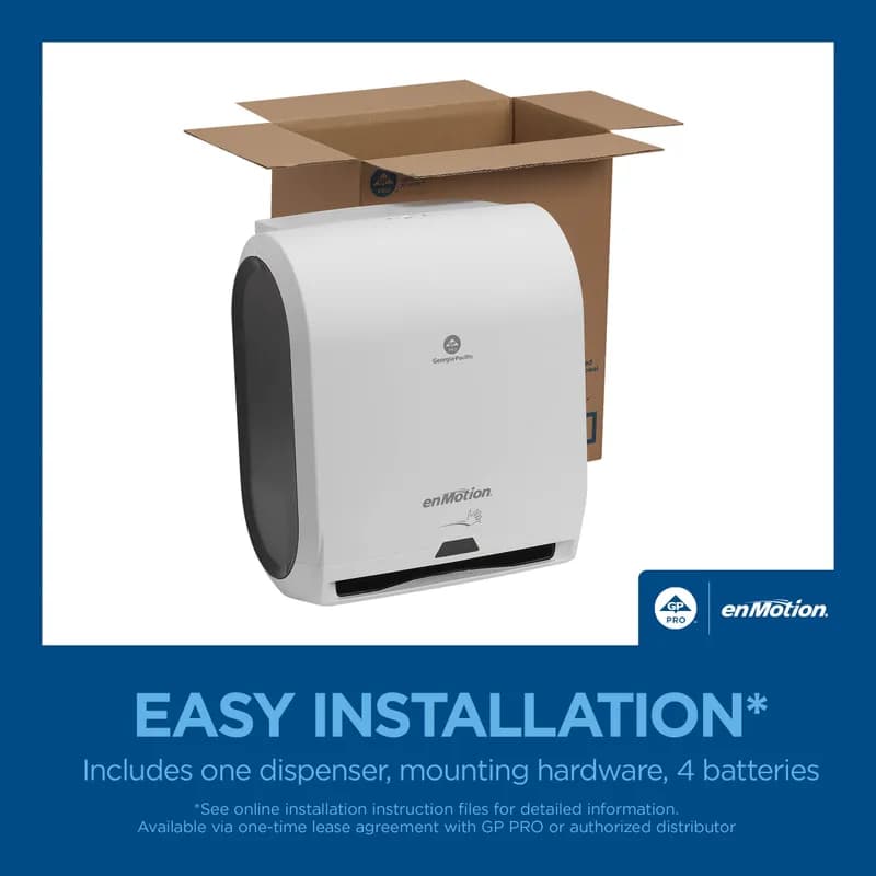 enMotion® Paper Towel Dispenser 9.50X14.70X17.30 IN White Automatic Touchless 1/Each