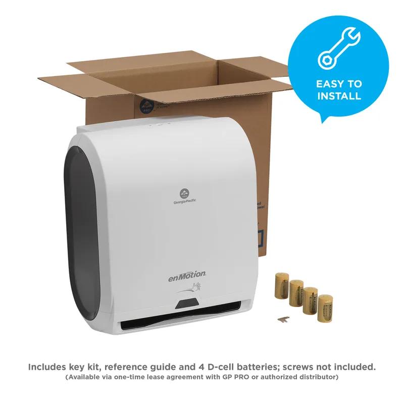 enMotion® Paper Towel Dispenser 9.50X14.70X17.30 IN White Automatic Touchless 1/Each