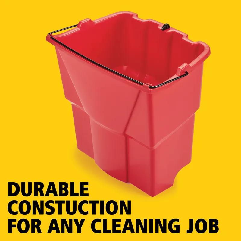 WaveBrake® Mop Bucket 18 QT Plastic Red Dirty Water 1/Each