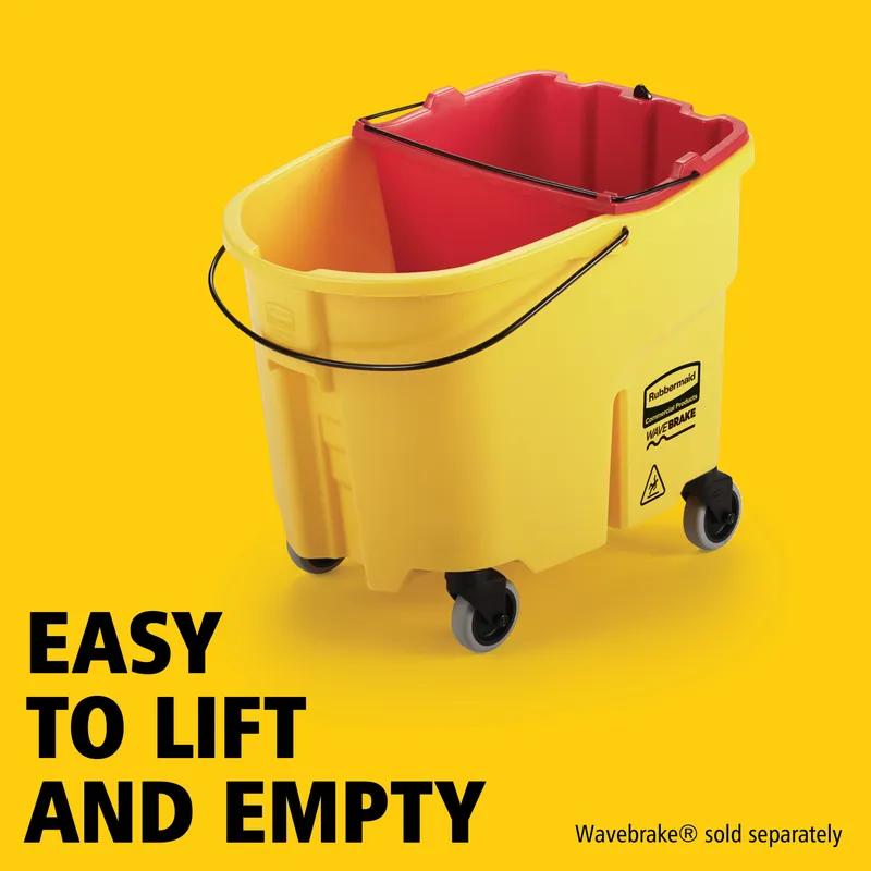 WaveBrake® Mop Bucket 18 QT Plastic Red Dirty Water 1/Each