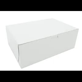 Bakery Box 11X8X4 IN SBS Paperboard White Rectangle 100/Case