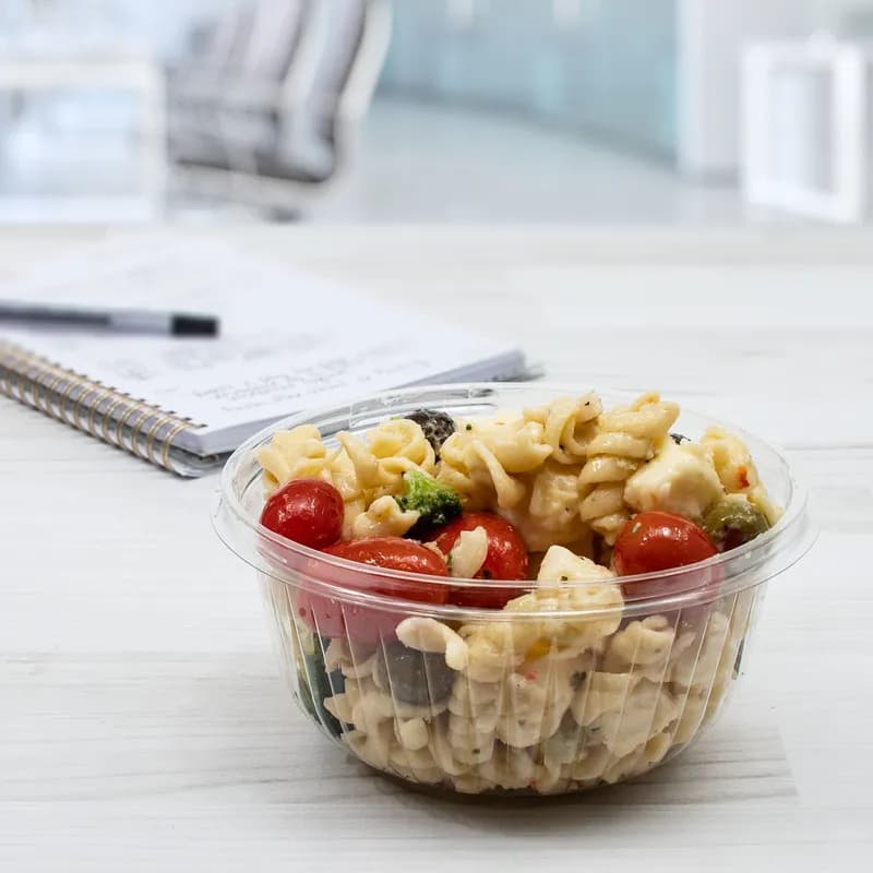 Dart® PresentaBowls® Bowl 16 OZ PET Clear Round Freezer Safe 63 Count/Pack 8 Packs/Case 504 Count/Case