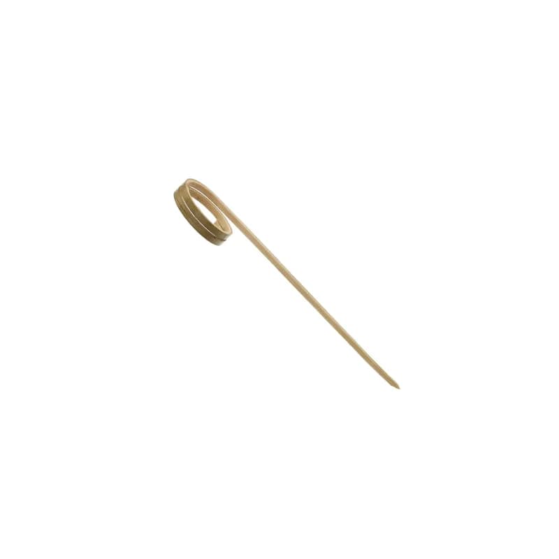 Curled Pick 3.5 IN Bamboo Display 100 Count/Pack 10 Packs/Case 1000 Count/Case