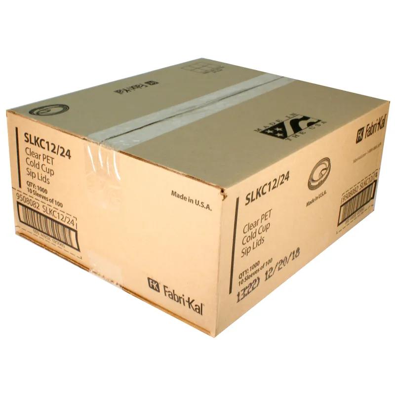 Kal-Clear Lid Dome 4X0.8 IN PET Clear For 12-24 OZ Cold Cup Sip Through 1000/Case