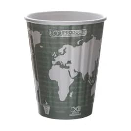 World Art Hot Cup Insulated 12 OZ Double Wall Poly-Coated Paper Multicolor 600/Case