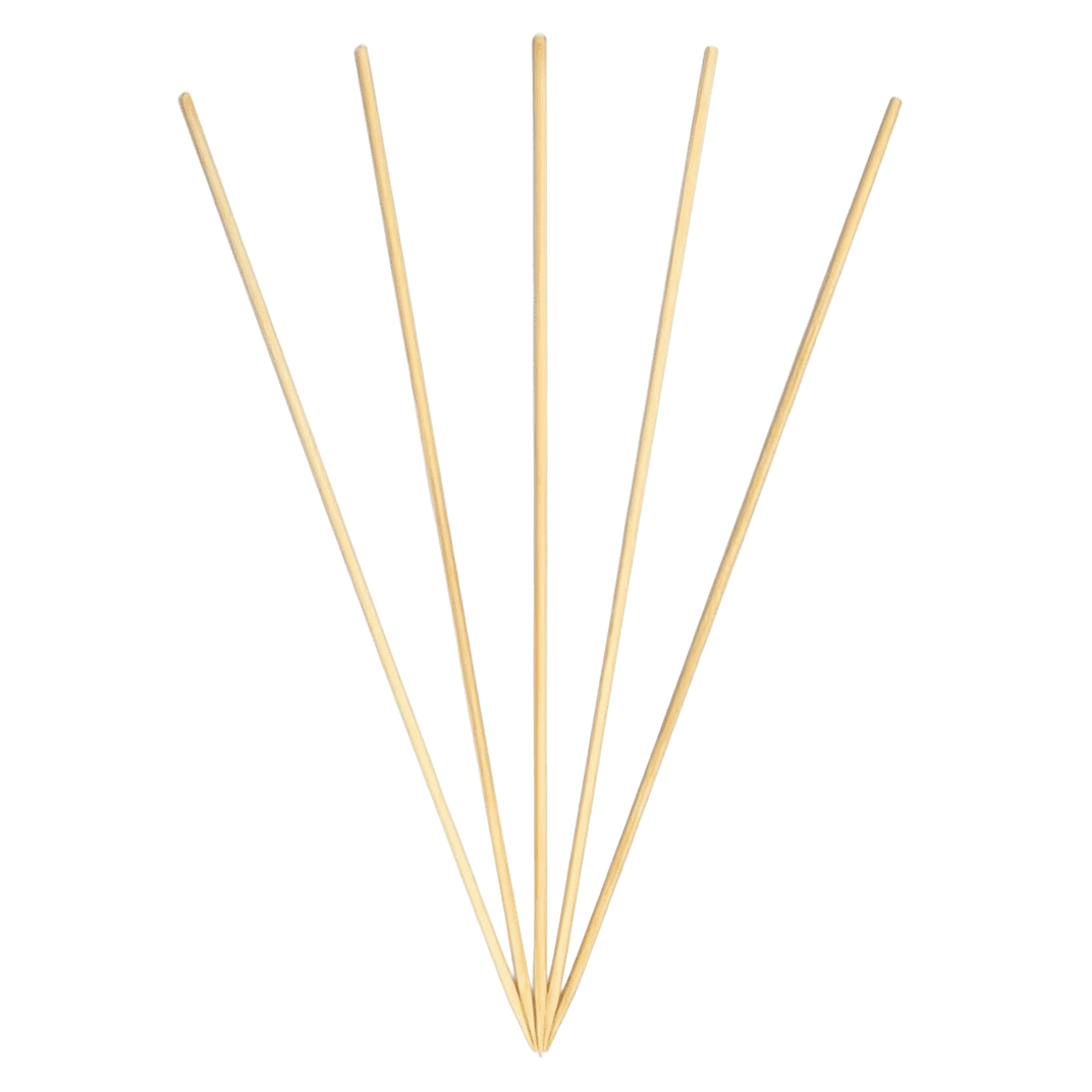 Food Skewer 8 IN Bamboo Round Natural 19200/Case