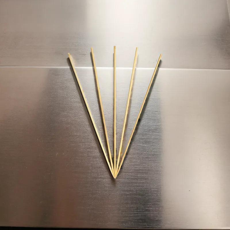 Food Skewer 8 IN Bamboo Round Natural 19200/Case