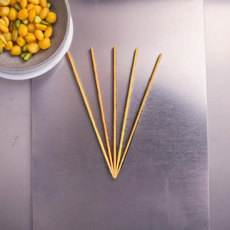 Food Skewer 8 IN Bamboo Round Natural 19200/Case