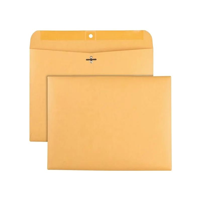 Mailing Envelope 12X9 IN Kraft Paper 28LB Reinforced Clasp Closure 100 Count/Box
