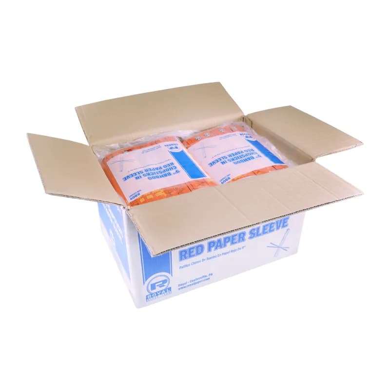 Chopsticks 9 IN Bamboo 100 Count/Pack 10 Packs/Case 1000 Count/Case