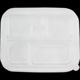Lid 5 Compartment PLA Clear For Bento Box 300/Case