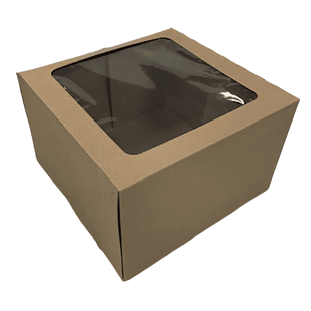 Cake Box 8X8X5 IN Paperboard Kraft Square 100/Case