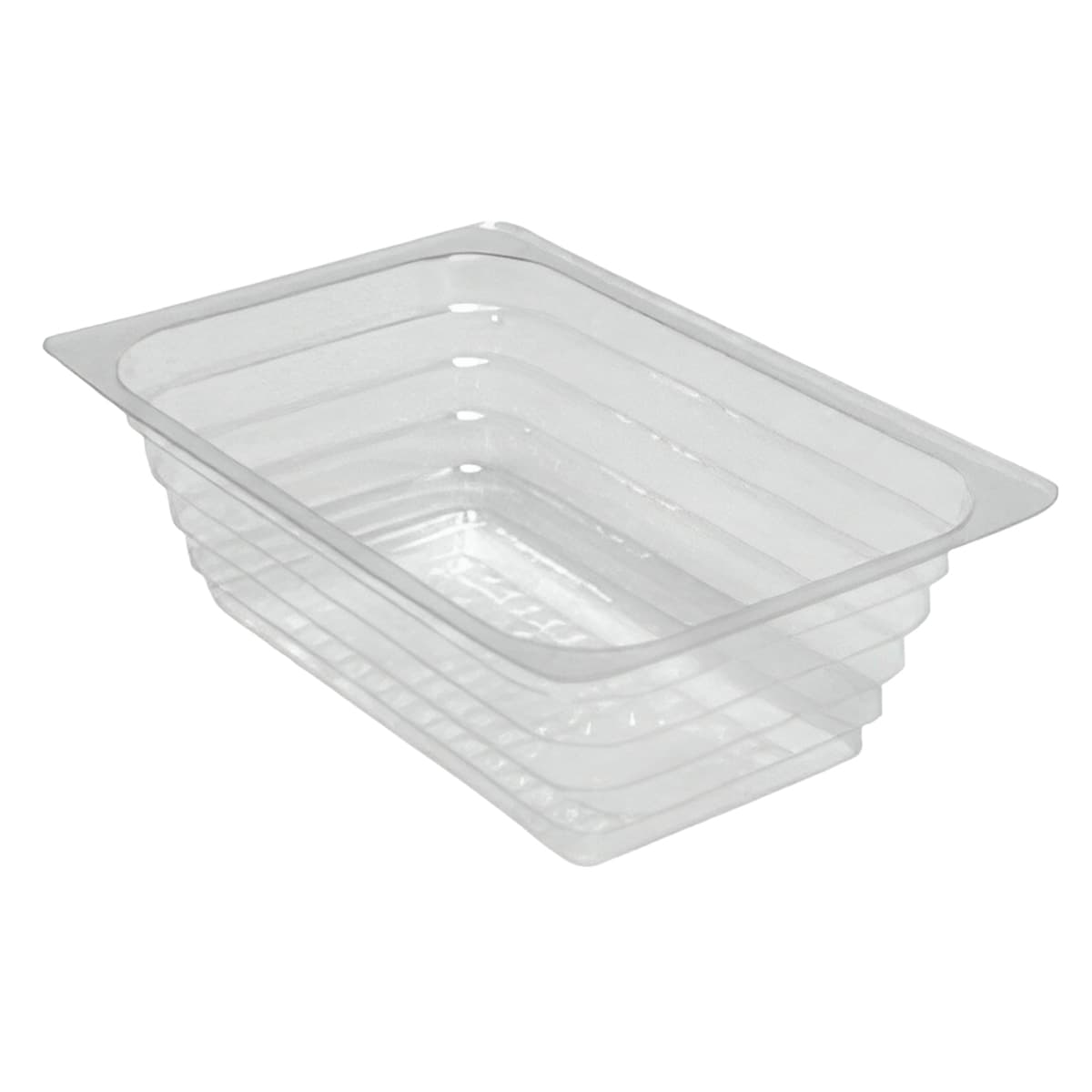 WNA Atrium Deli Container Base 8 OZ OPS Clear Rectangle 1000/Case