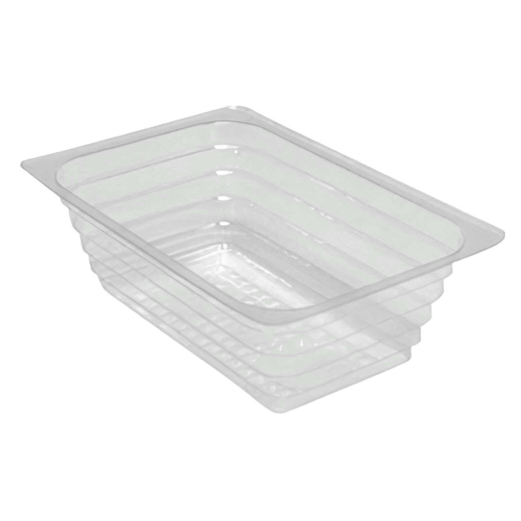WNA Atrium Deli Container Base 8 OZ OPS Clear Rectangle 1000/Case