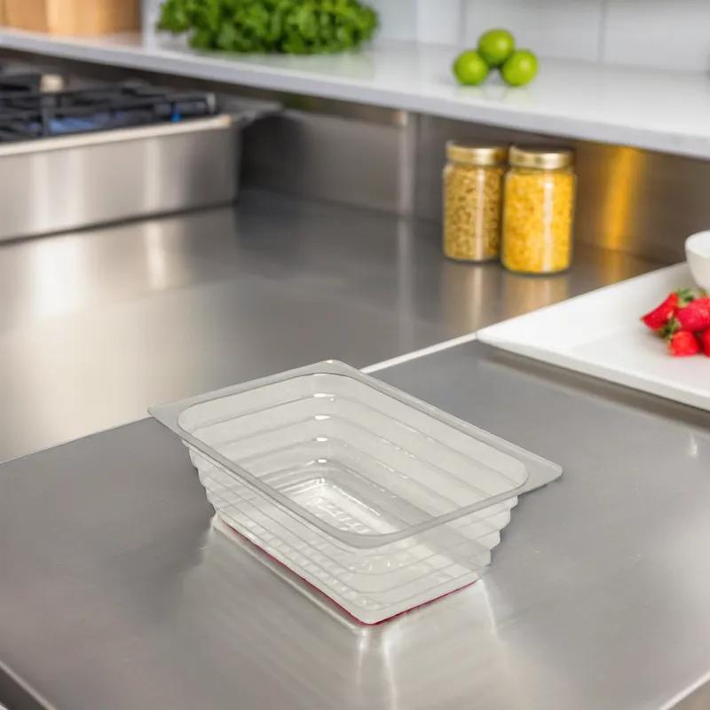 WNA Atrium Deli Container Base 8 OZ OPS Clear Rectangle 1000/Case