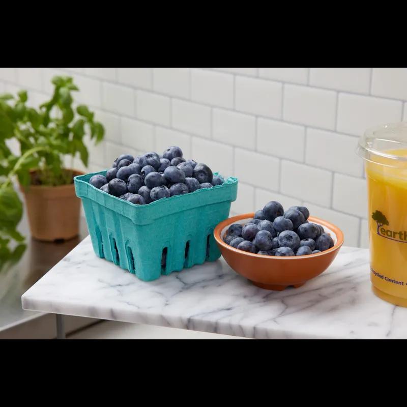 Berry Basket 16 OZ Molded Fiber Green Square 420/Case