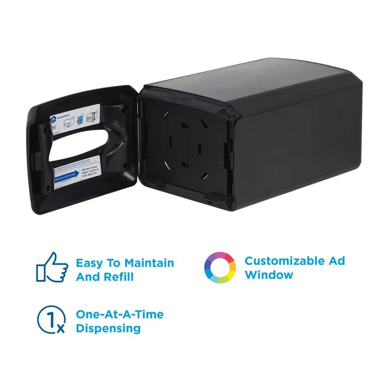Dixie® Ultra Napkin Dispenser 13.625X9.25 IN Black Interfold Countertop 1/Each