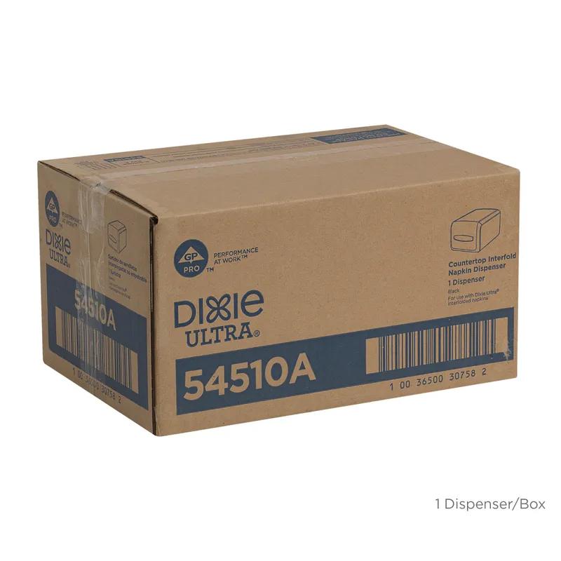 Dixie® Ultra Napkin Dispenser 13.625X9.25 IN Black Interfold Countertop 1/Each
