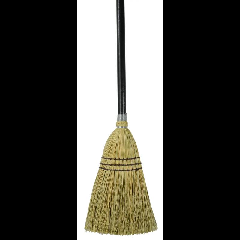 Lobby Broom 38IN Brown Wood Natural Fiber 1/Each