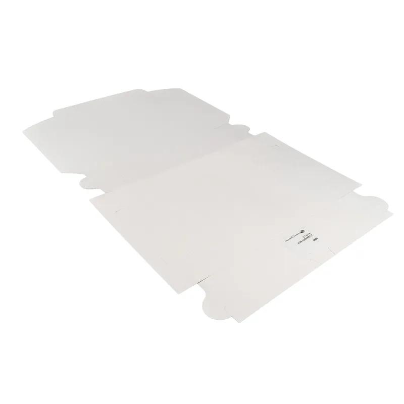 Bakery Box 9X9X3 IN White Lock Corner Clay Coated 250/Bundle