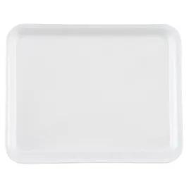 8S Meat Tray 10.25X8.25X0.5 IN 1 Compartment Polystyrene Foam Shallow White Rectangle 500/Bundle