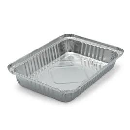 Victoria Bay Take-Out Container Base 8.625X6X1.25 IN Aluminum Silver Oblong Shallow Interrupted Vertical Curl 500/Case