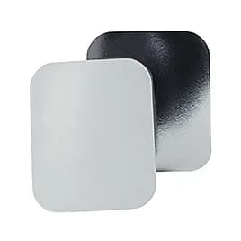 Victoria Bay Lid Flat Foil-Lined Paper Silver White Rectangle For 16 OZ Container 1000/Case