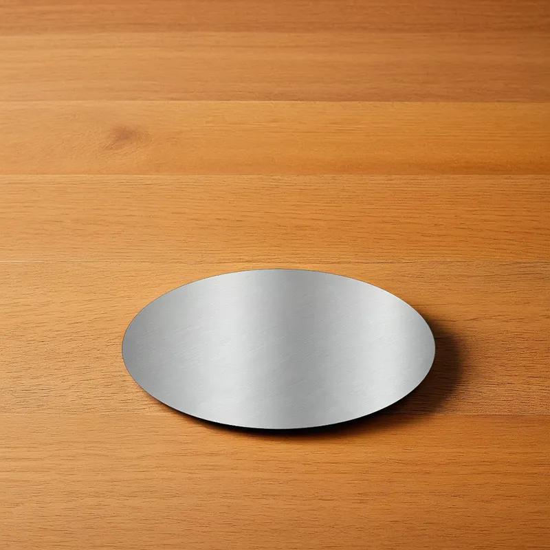 Victoria Bay Lid Flat 7 IN Paperboard Silver Round For Container Unhinged 500/Case