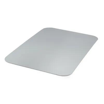 Victoria Bay Lid Flat Paperboard Silver Rectangle For 64 OZ Container Unhinged 250/Case
