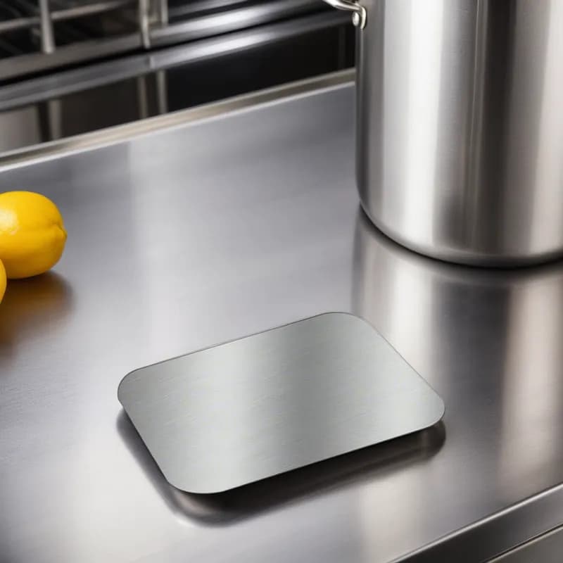 Victoria Bay Lid Flat Foil-Lined Paper Silver Rectangle For Container Unhinged 500/Case