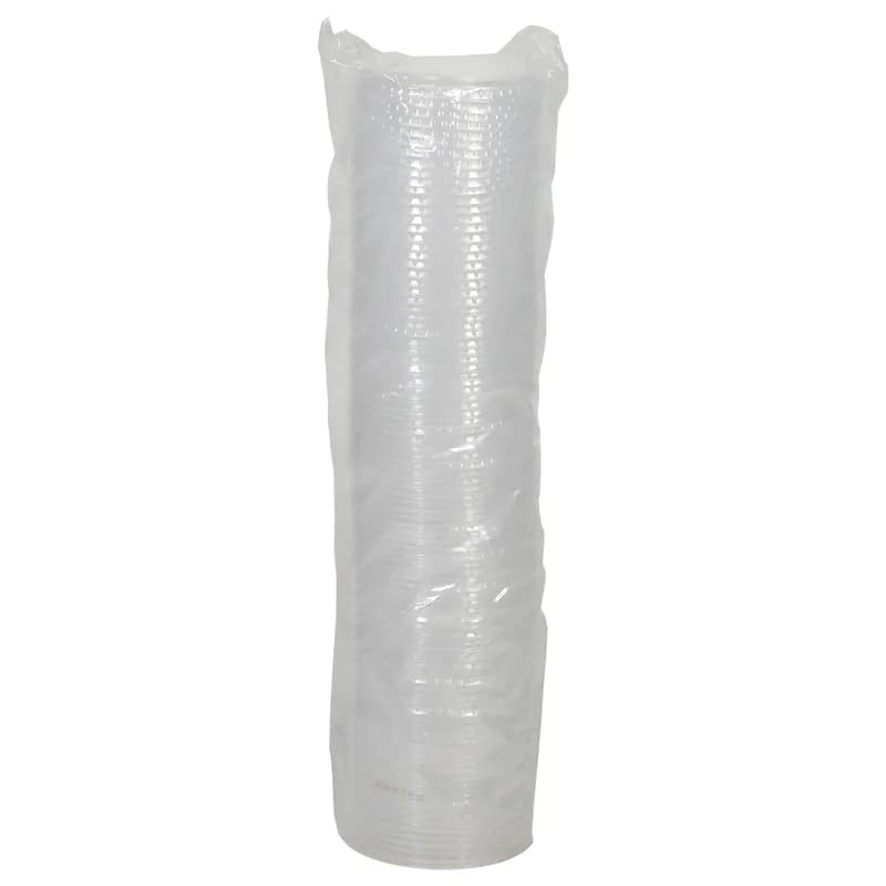 Lid Flat 4.3X0.4 IN PP Clear For 32 OZ Cold Cup Straw Slot 1000/Case