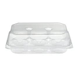 Crystal Seal® Muffin Container & Lid Combo 6 Compartment Clear 200/Case